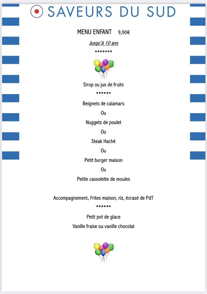 Restaurant Saveurs du Sud - Menu Image 3